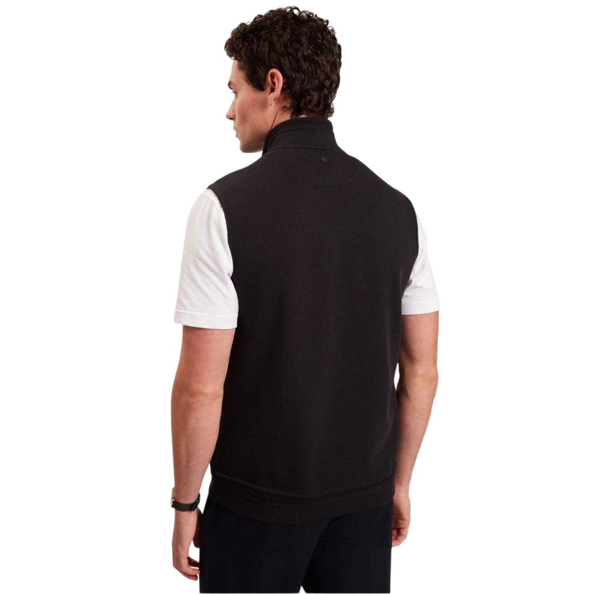 Navy - Back - Ted Baker Mens Quilted Gilet
