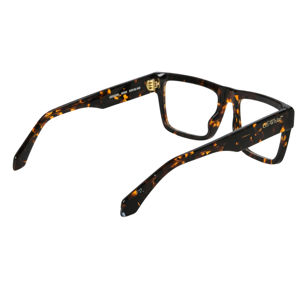 Dark Havana Brown - Back - Off White Style 8I Tortoise Shell Glasses