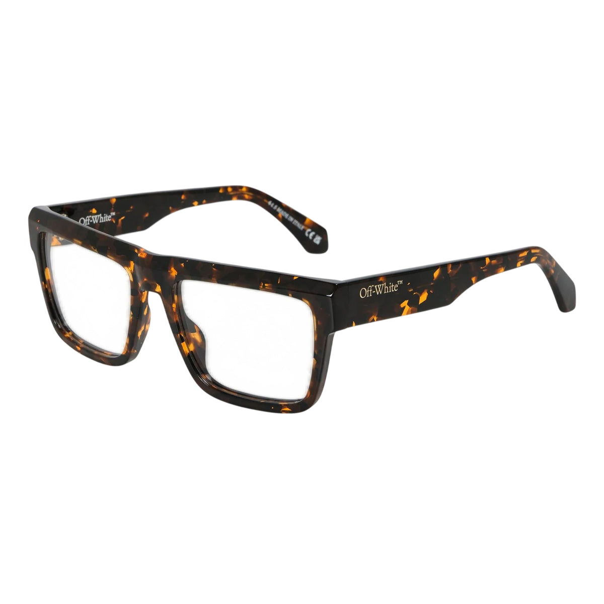 Dark Havana Brown - Front - Off White Style 8I Tortoise Shell Glasses