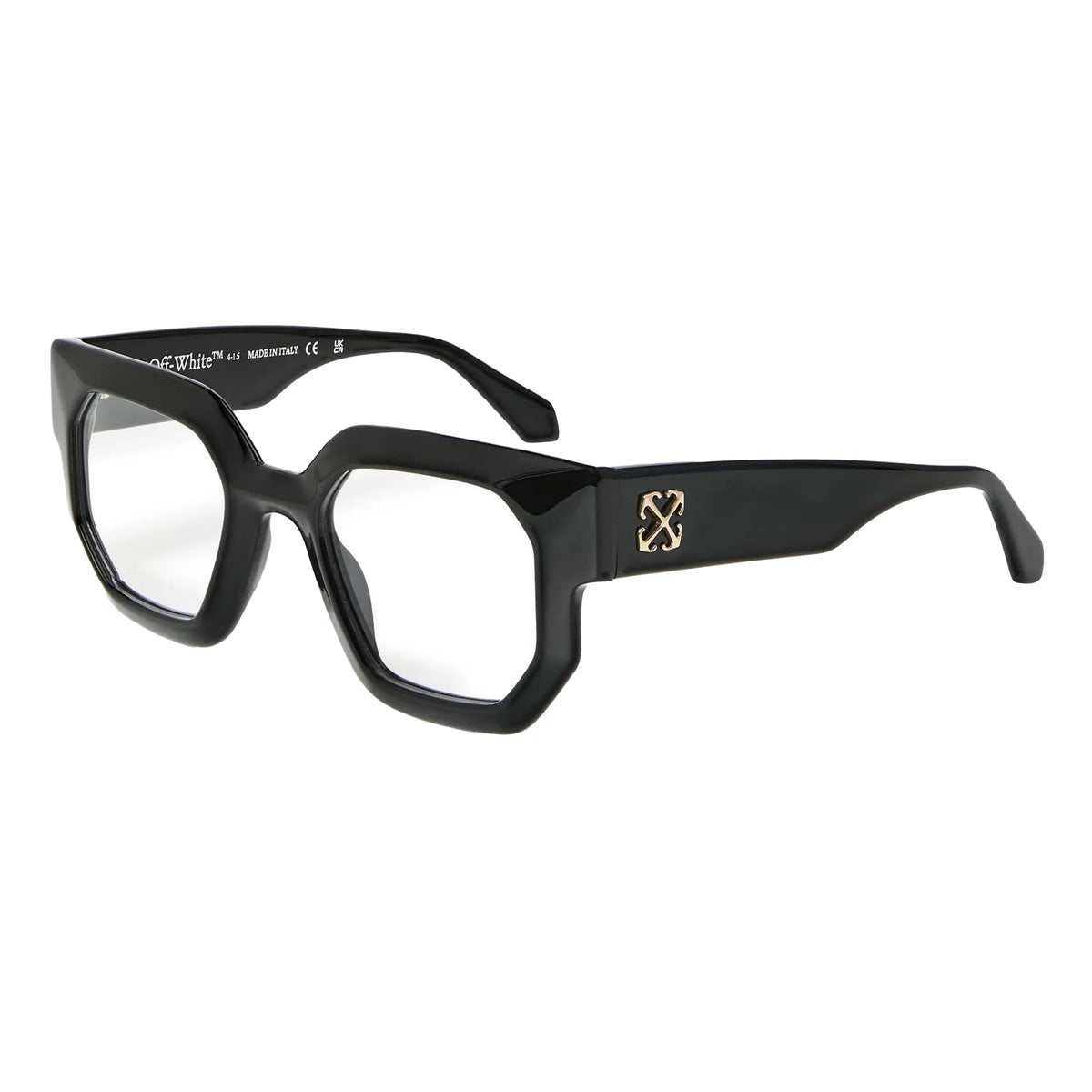 Black - Front - Off White Style 8B Arrow Logo Glasses