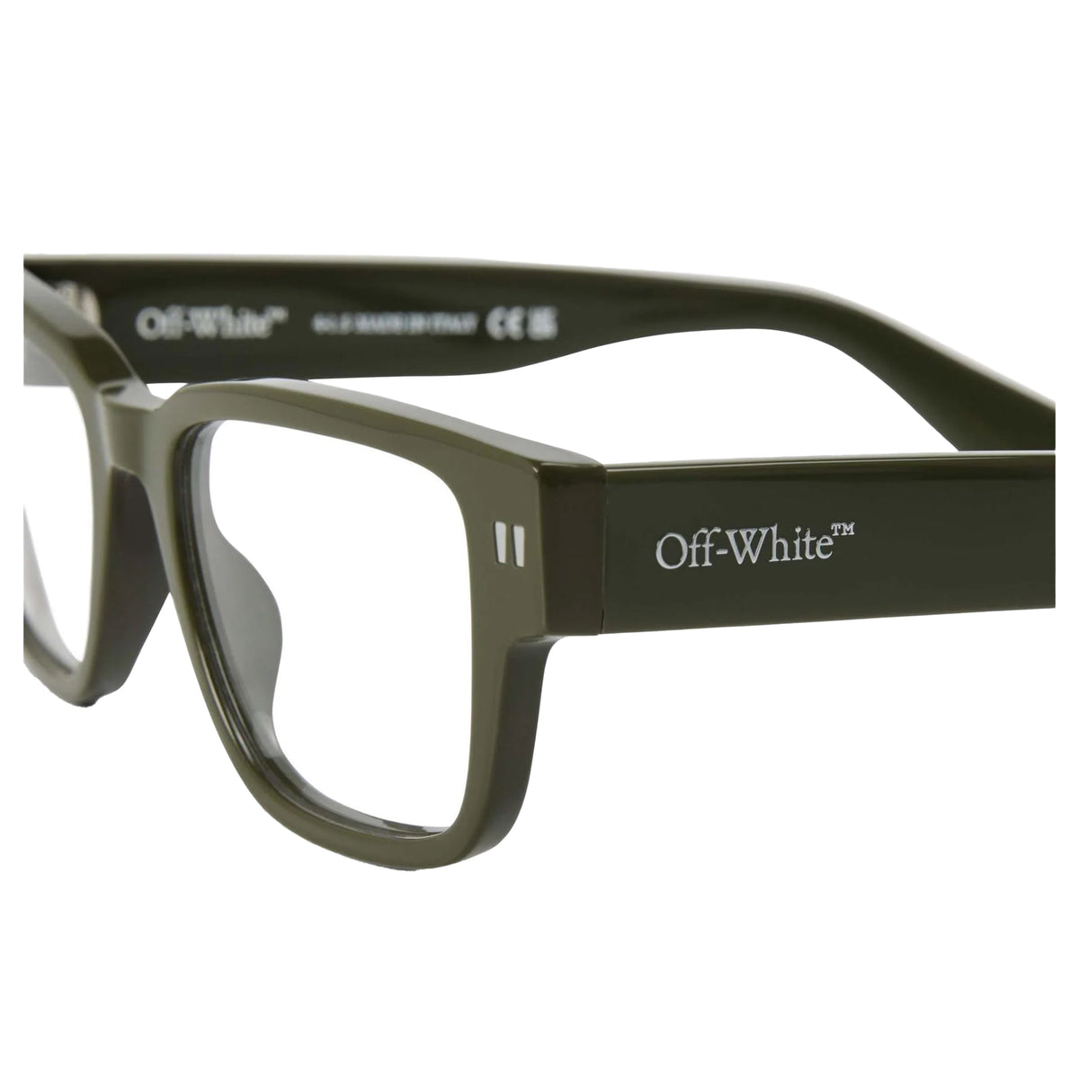 Military Green - Side - Off White Style 7v Reading Glasses