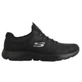 Black - Side - Skechers Womens-Ladies Summits Itz Bazik Trainers