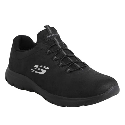 Black - Front - Skechers Womens-Ladies Summits Itz Bazik Trainers