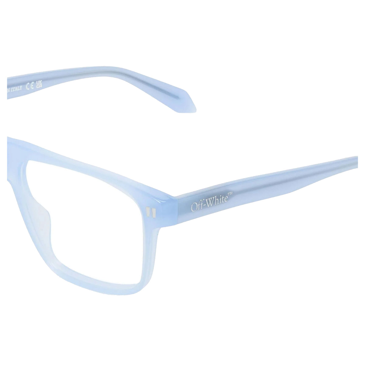 Baby Blue - Side - Off White Unisex Adult Style 8h Glasses