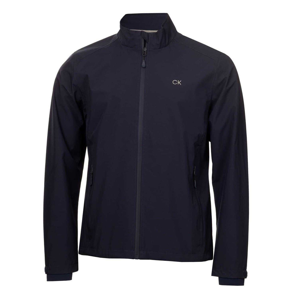 Navy - Front - Calvin Klein Mens Golf Waterproof Jacket