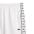 White - Side - Lacoste Mens Tapered Leg Jogging Bottoms