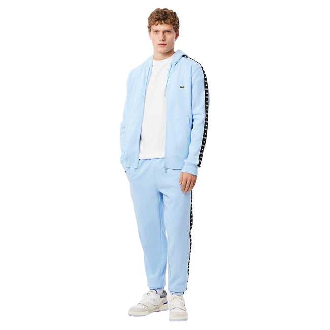 Light Blue - Side - Lacoste Mens Tapered Leg Jogging Bottoms
