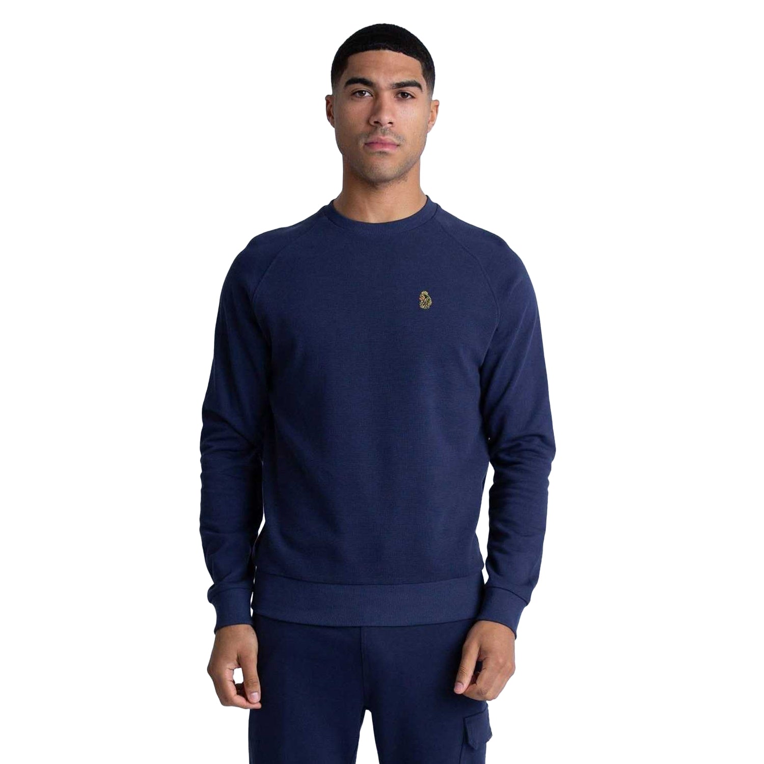Navy - Side - Luke 1977 Mens New Guy 2 Crew Neck Sweatshirt