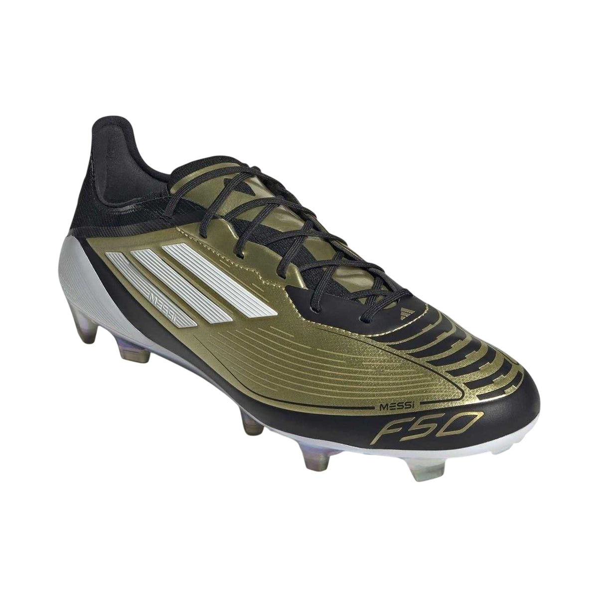 Gold-Black - Pack Shot - Adidas Mens F50 Elite Firm Ground Football Boots