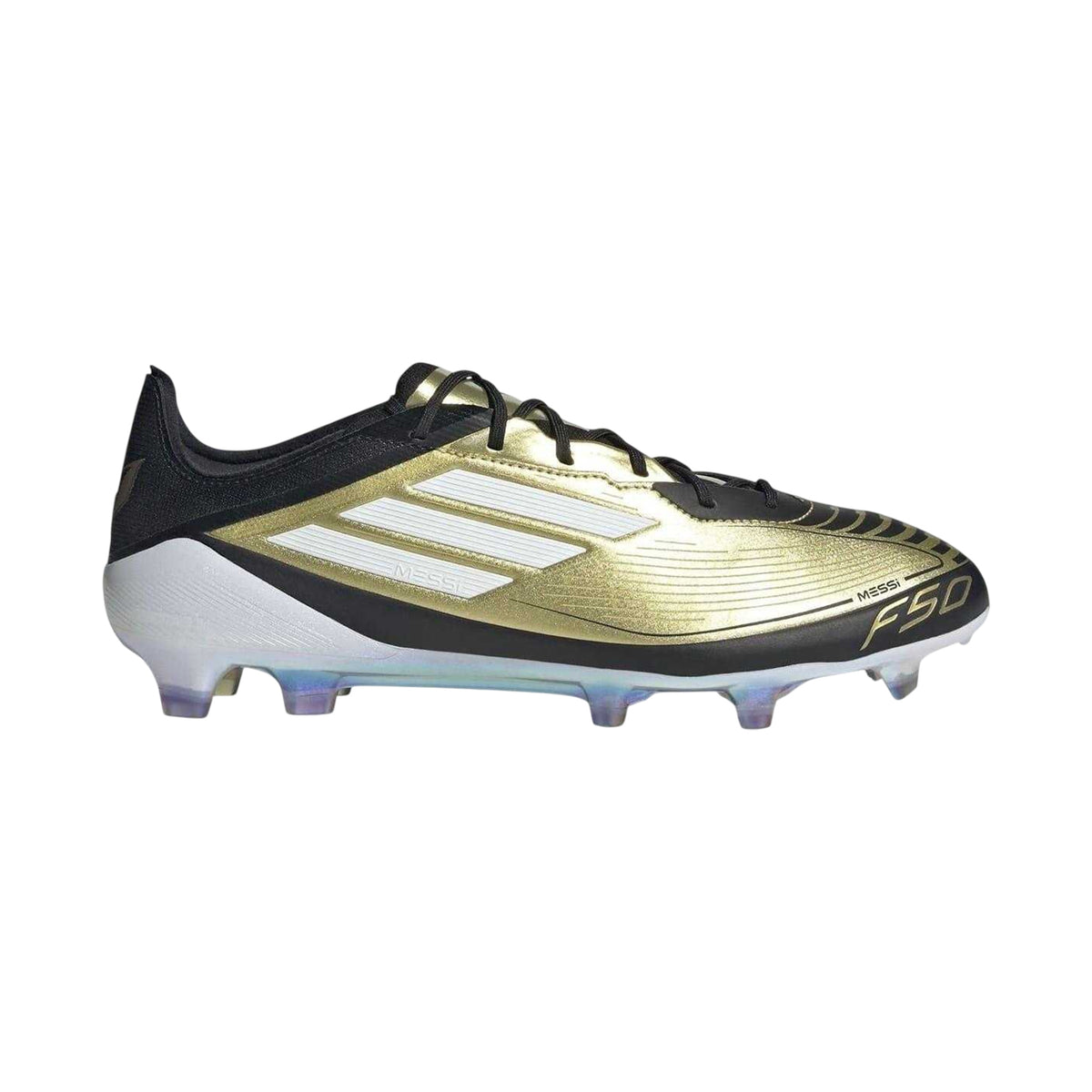 Gold-Black - Front - Adidas Mens F50 Elite Firm Ground Football Boots