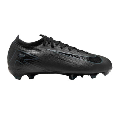 Black-Green - Front - Nike Childrens-Kids Vapor 16 Pro Firm Ground Football Boots