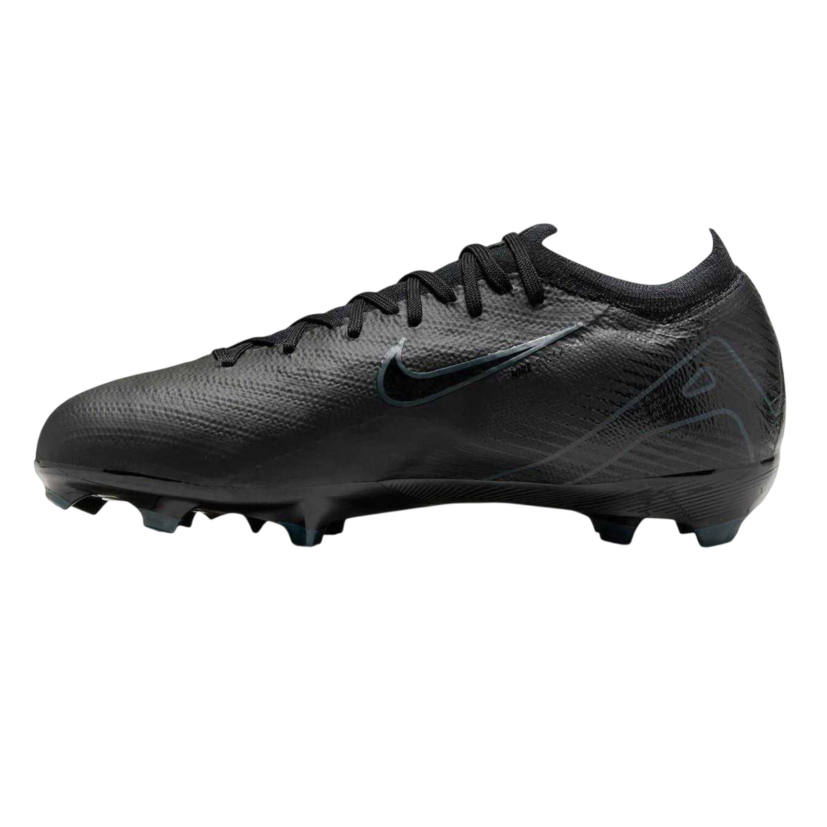 Black-Green - Side - Nike Childrens-Kids Vapor 16 Pro Firm Ground Football Boots