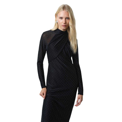 Black - Lifestyle - French Connection Womens-Ladies Shosana Polka Dot Bodycon Dress