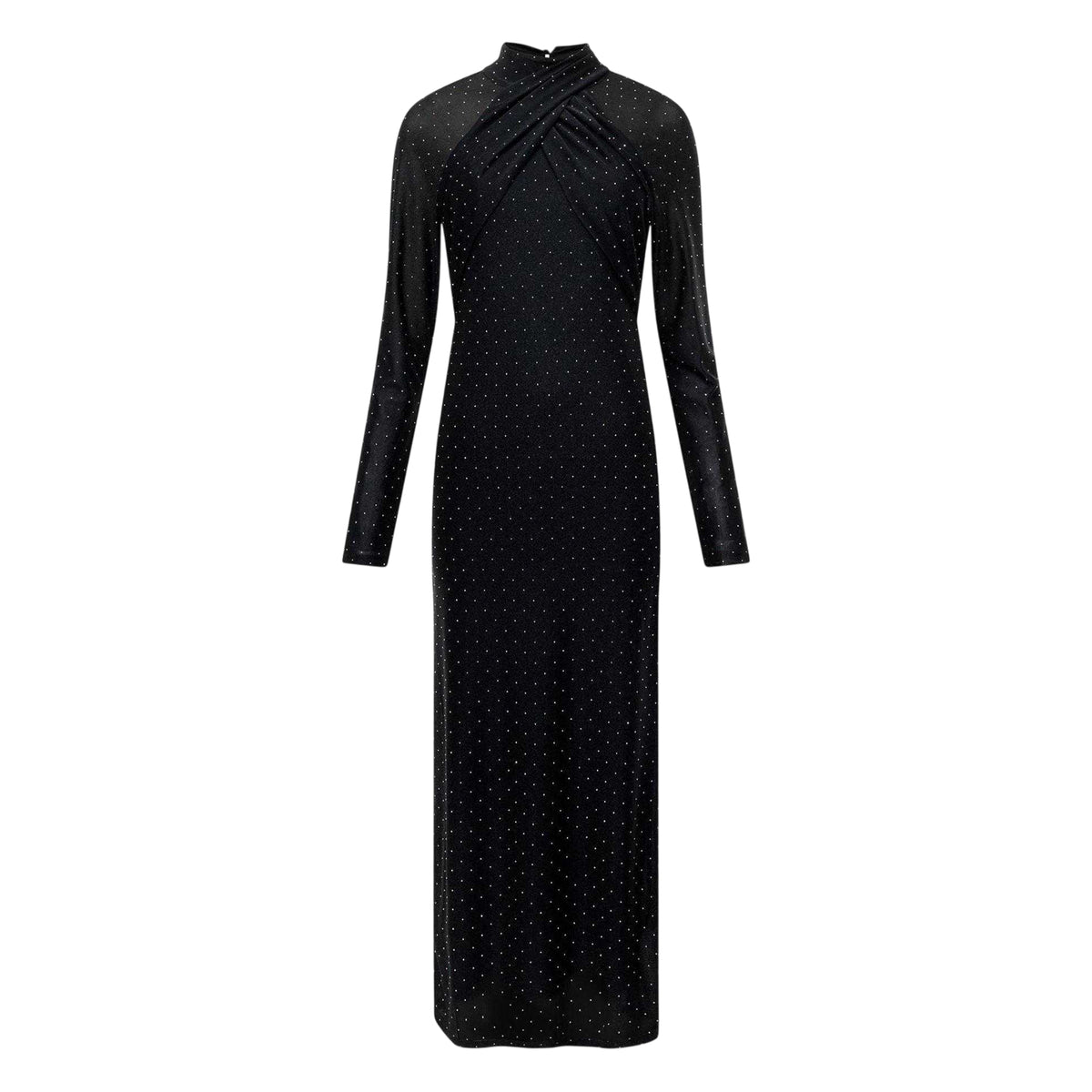 Black - Front - French Connection Womens-Ladies Shosana Polka Dot Bodycon Dress