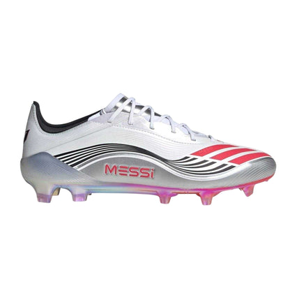 White-Red - Front - Adidas Unisex Adult F50 Elite Firm Ground Football Boots