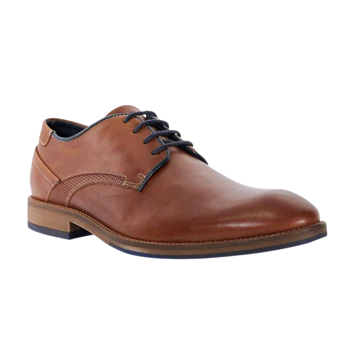 Tan - Side - Dune London Mens Bridon Leather Derby Shoes