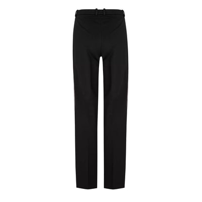 Black - Back - Boss Womens-Ladies Plain Straight Leg Trousers