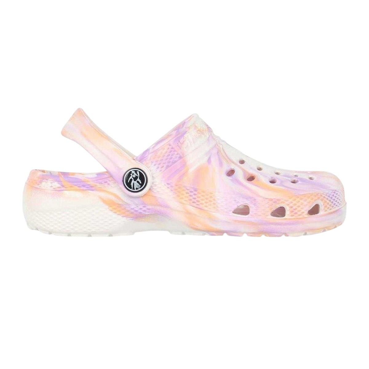 Pink - Front - Hot Tuna Childrens-Kids Marble Effect Clogs