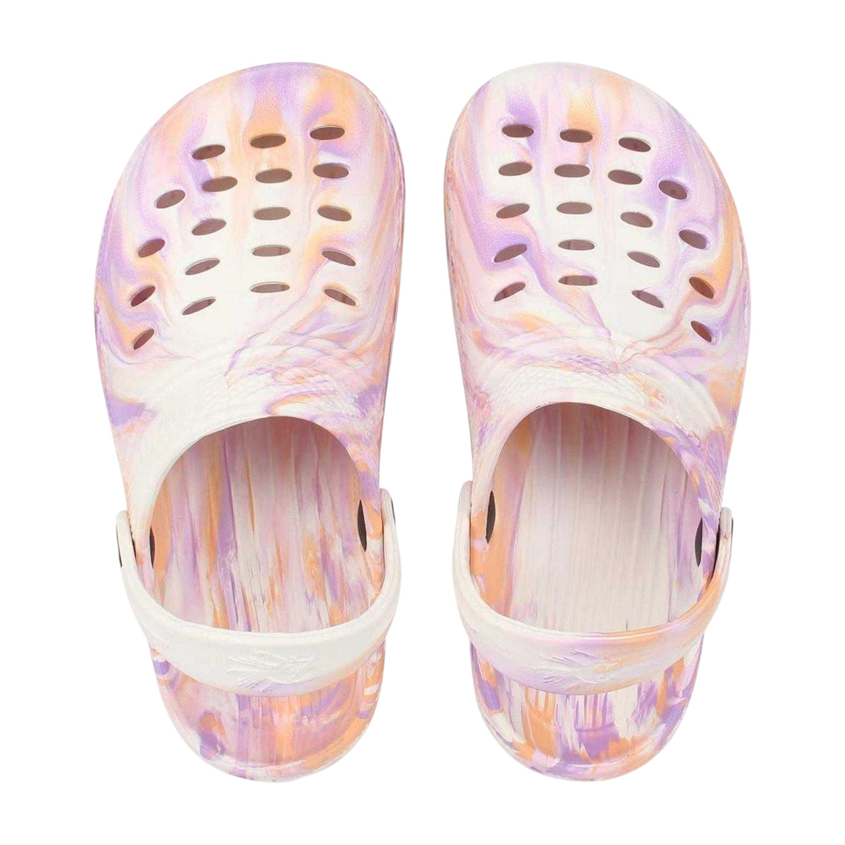 Pink - Lifestyle - Hot Tuna Childrens-Kids Marble Effect Clogs