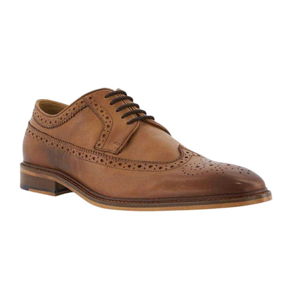 Tan - Side - Dune London Mens Superiority Leather Brogues