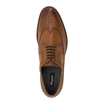 Tan - Lifestyle - Dune London Mens Superiority Leather Brogues