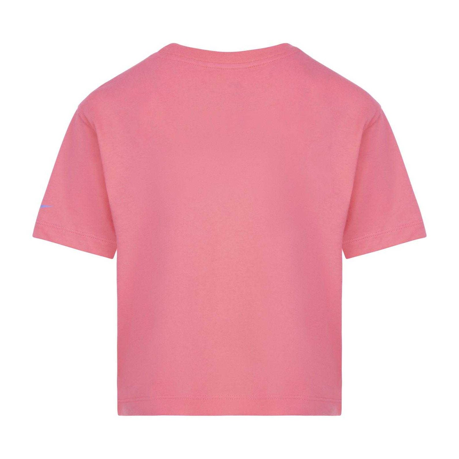 Pink - Back - Nike Girls Swoosh Varsity T-Shirt