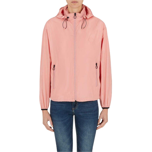 Rose - Front - Armani Exchange Womens-Ladies Logo Jacket