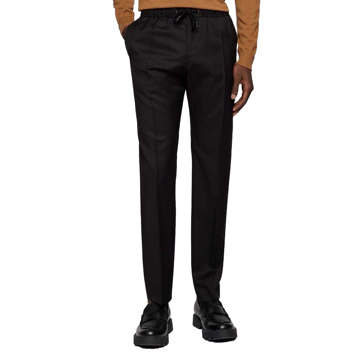 Black - Front - Boss Mens Banks Trousers