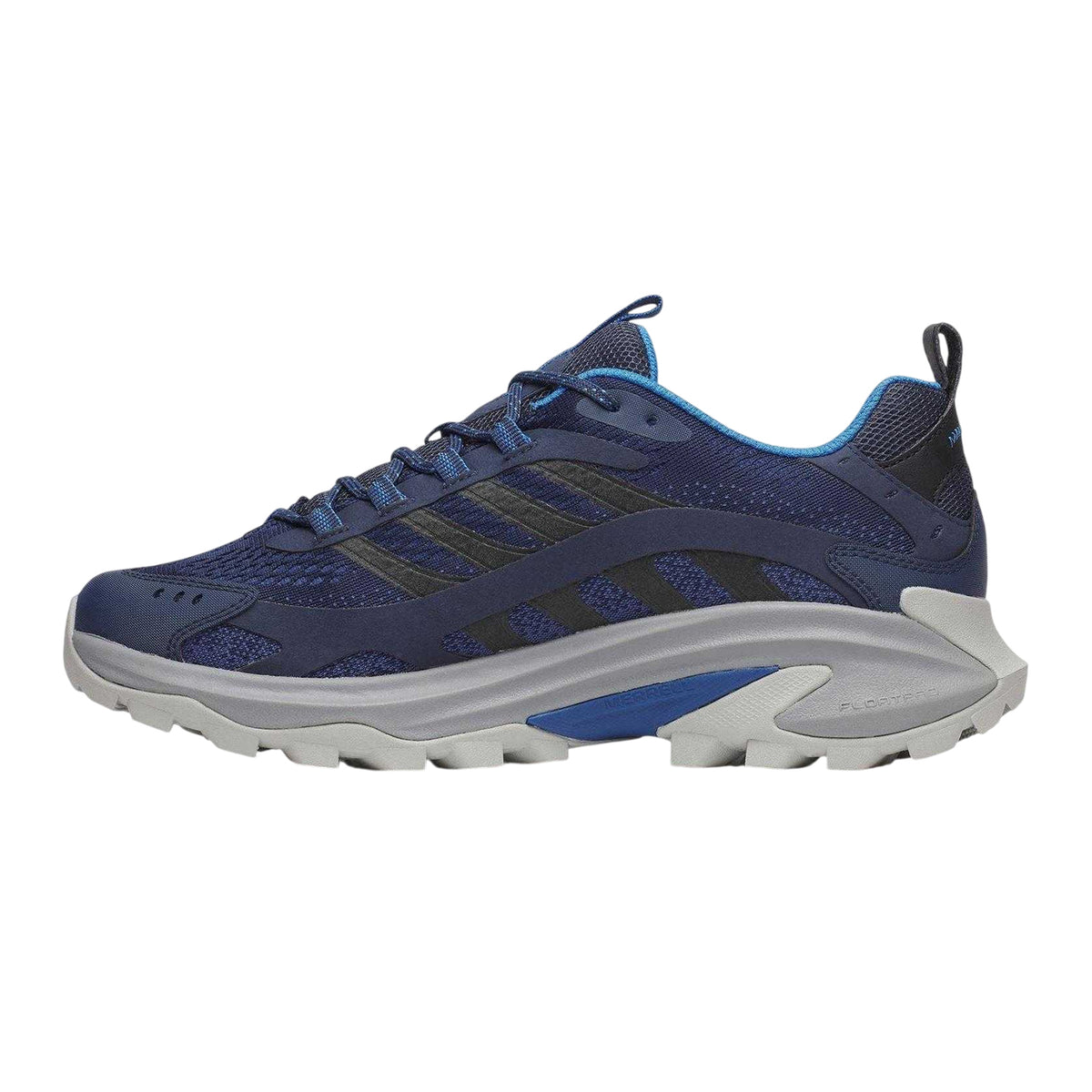 Navy Night - Side - Merrell Mens Moab Walking Shoes