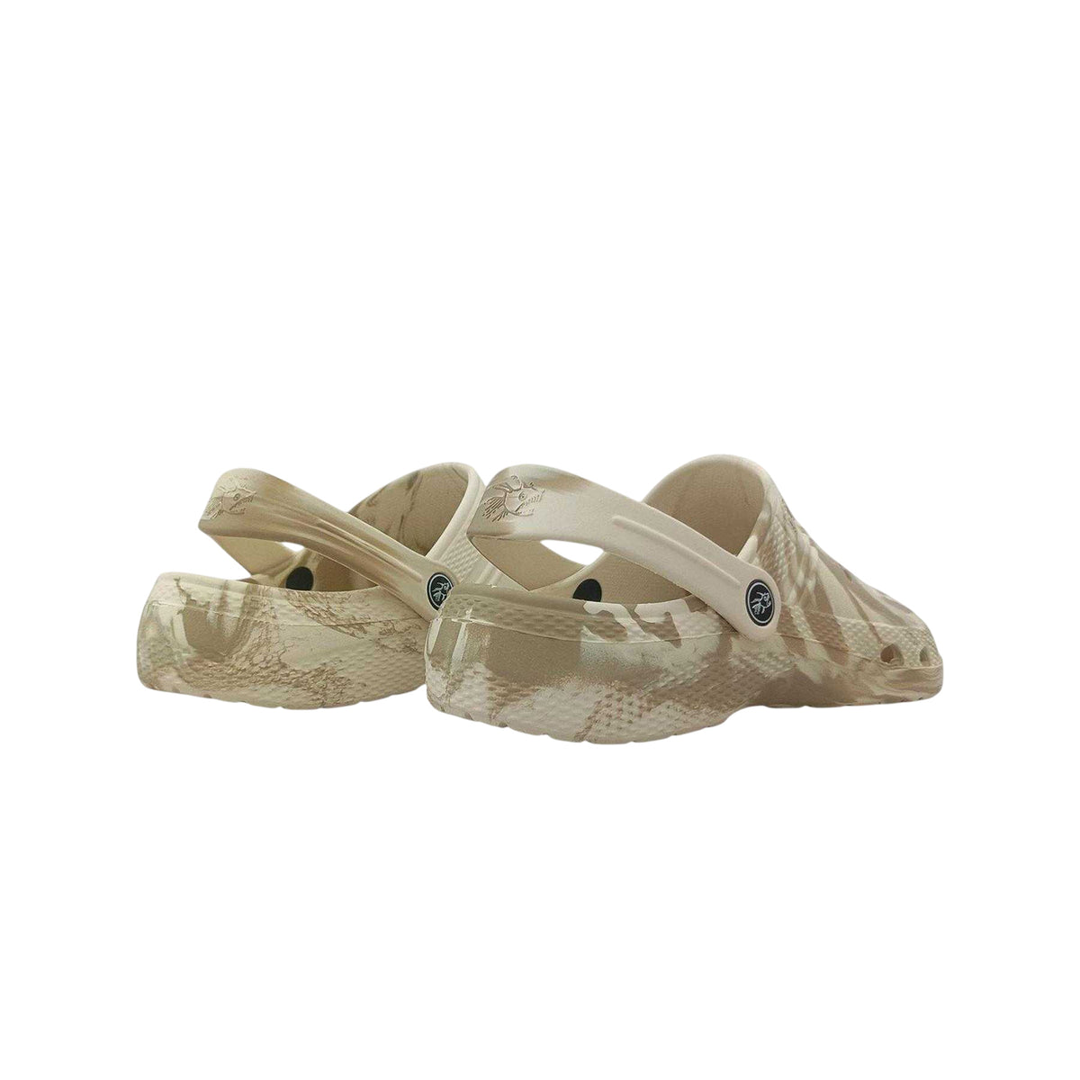 Beige - Back - Hot Tuna Mens Camouflage Clogs