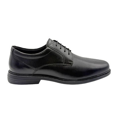 Black - Front - Rockport Mens Clinton Leather Dress Shoes
