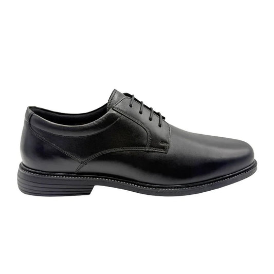 Black - Front - Rockport Mens Clinton Leather Dress Shoes