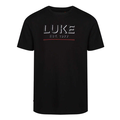 Black - Front - Luke 1977 Mens Text 3D T-Shirt