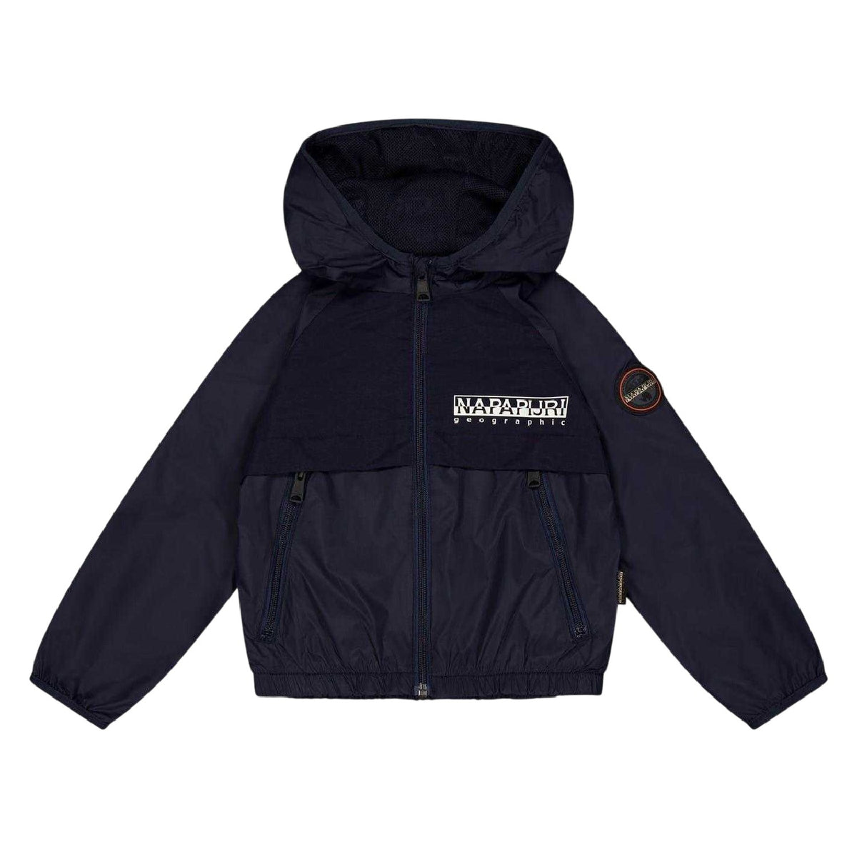 Marine Blue - Front - Napapijri Childrens-Kids Allori Water Repellent Regular Jacket