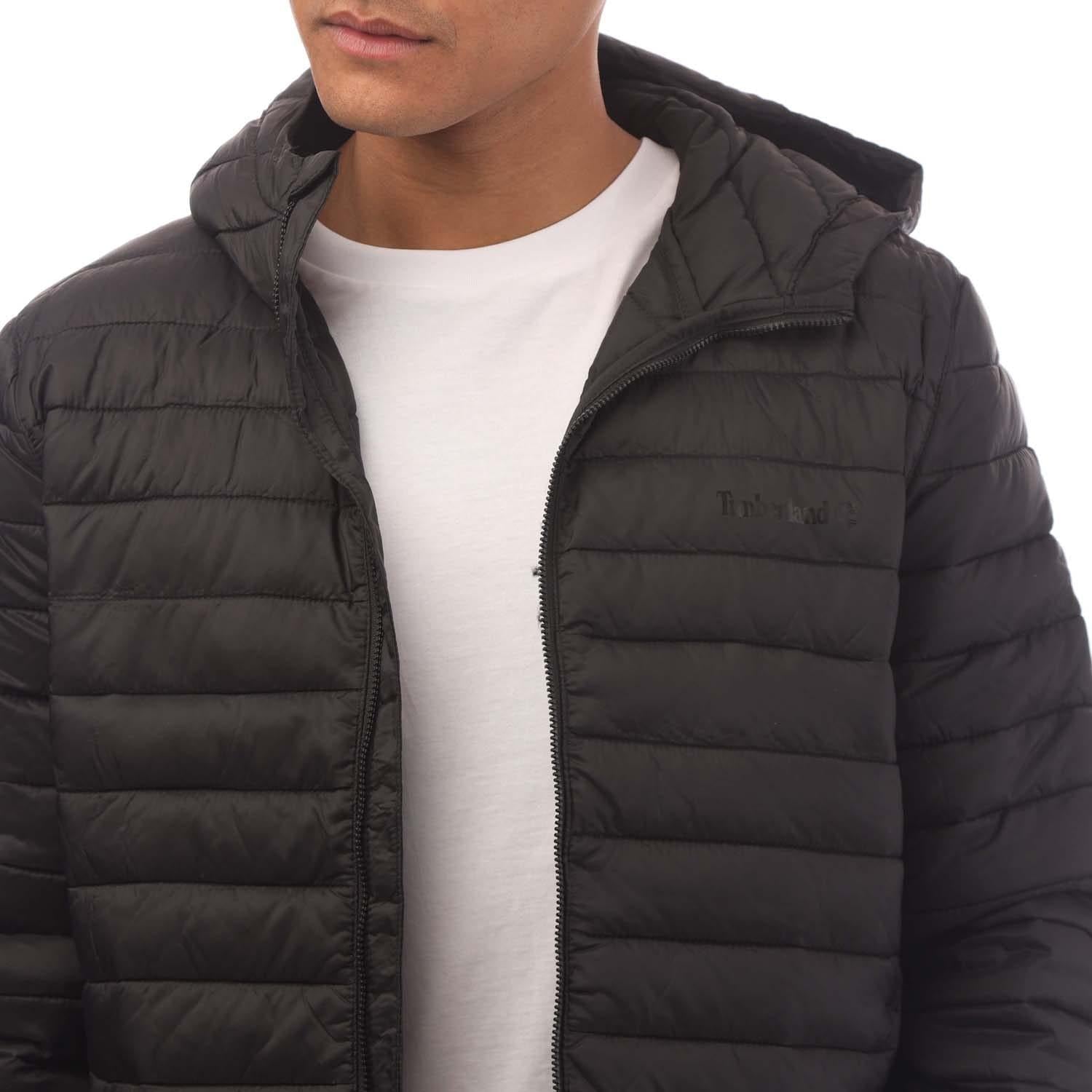 Black - Side - Timberland Mens Axis Peak Water Repellent Jacket
