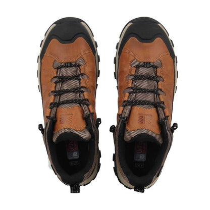 Brown - Lifestyle - Karrimor Mens Logan Leather Hiking Boots