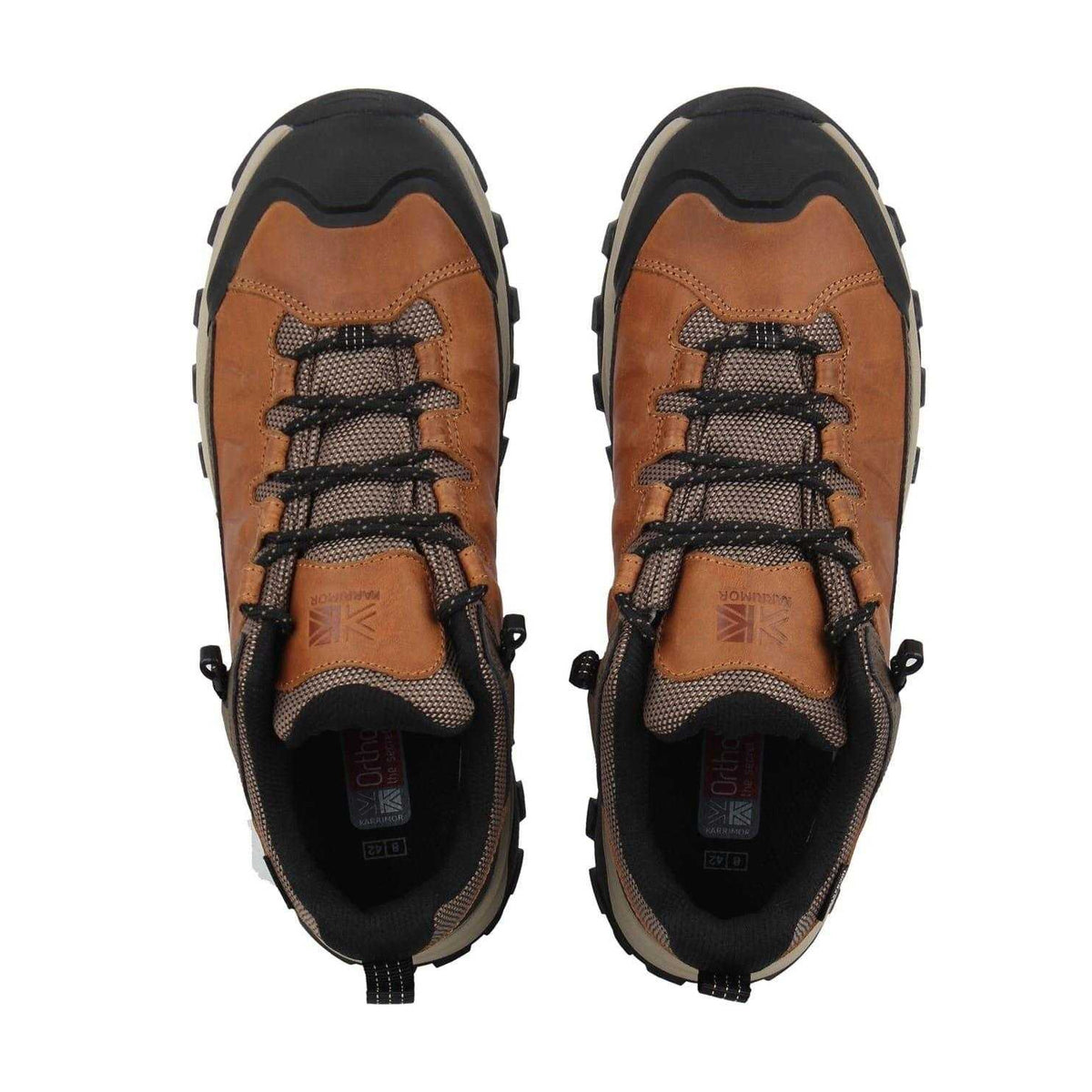 Brown - Lifestyle - Karrimor Mens Logan Leather Hiking Boots