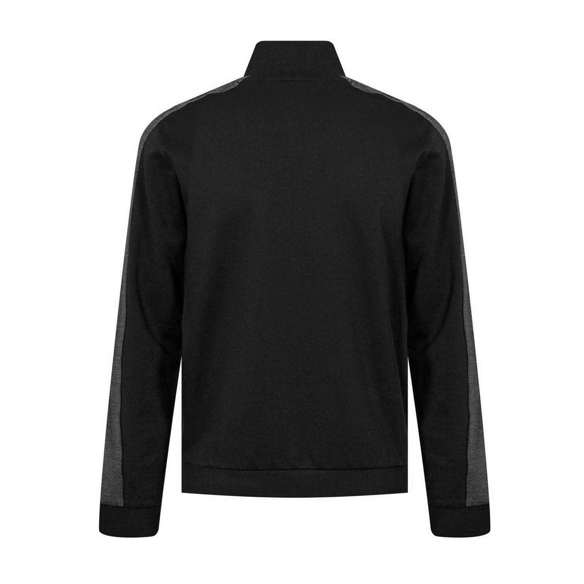 Black-Gold - Back - Boss Mens Mock Neck Track Jacket