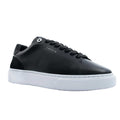 White-Black - Front - Lavair Mens Solus 2.0 Italian Leather Trainers