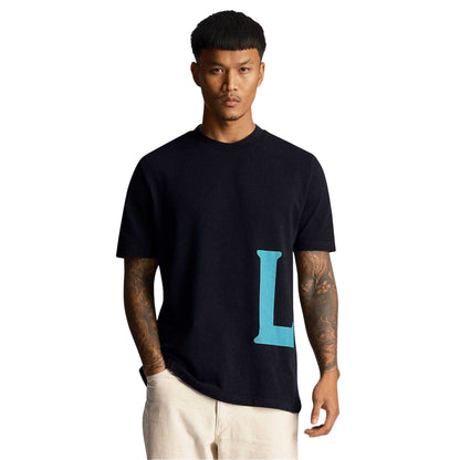 Navy - Side - Lyle & Scott Mens T-Shirt