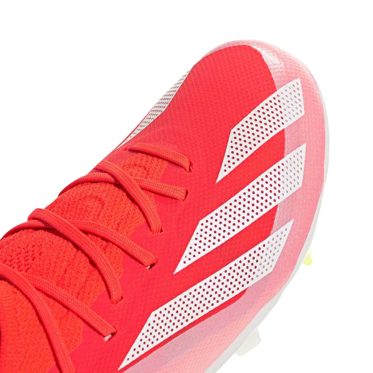 Solar Red-Cloud White-Solar Yellow - Pack Shot - Adidas Childrens-Kids X Crazyfast Elite Firm Ground Football Boots