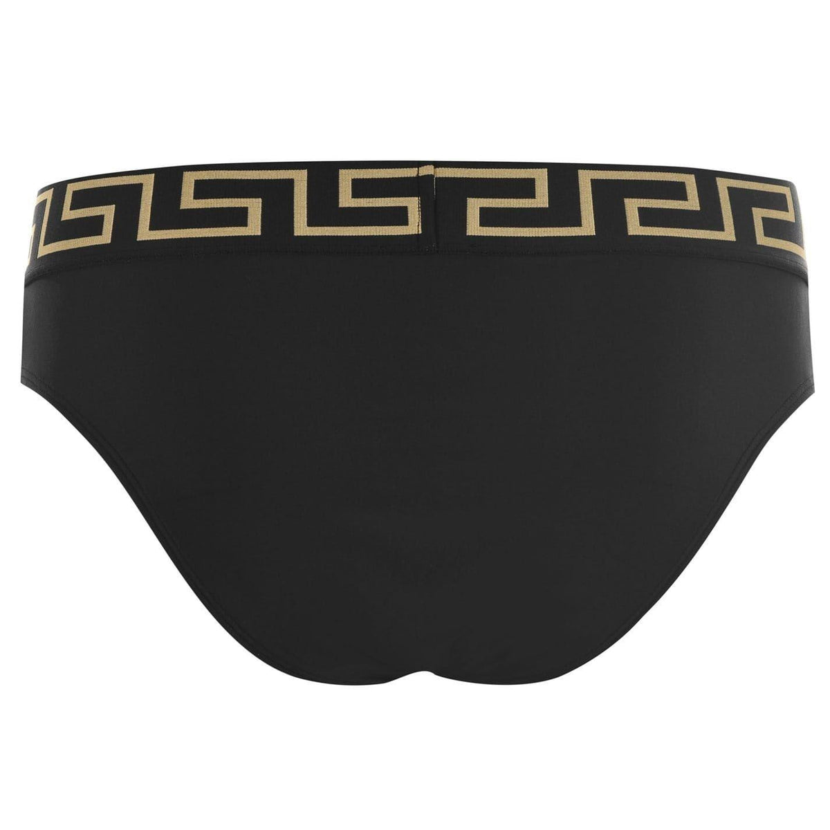 Black - Back - Versace Womens-Ladies Geometric Taped Bikini Bottoms