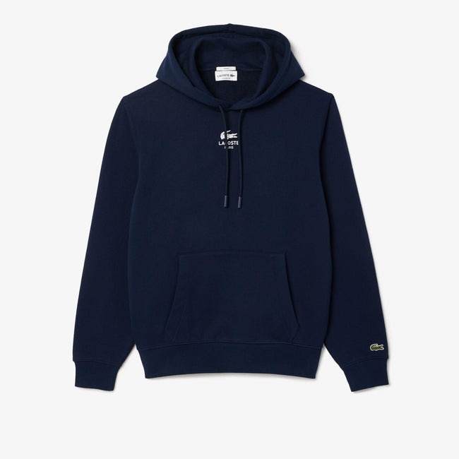 Blue - Front - Lacoste Unisex Adult Back Print Hoodie