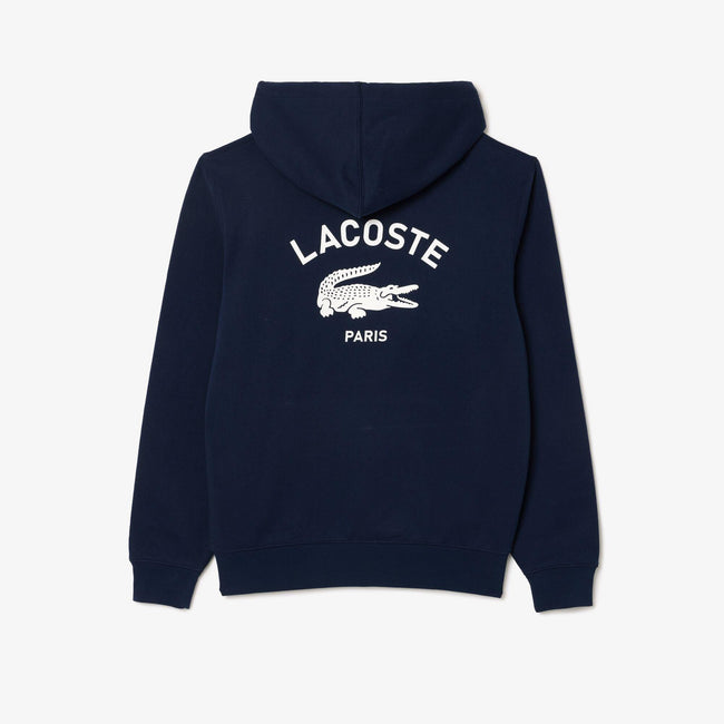 Blue - Back - Lacoste Unisex Adult Back Print Hoodie