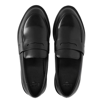 Black - Side - Dr Martens Womens-Ladies Temara Leather Penny Loafers