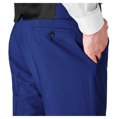 Bright Blue - Lifestyle - Without Prejudice Mens Perrin Slim Suit Trousers