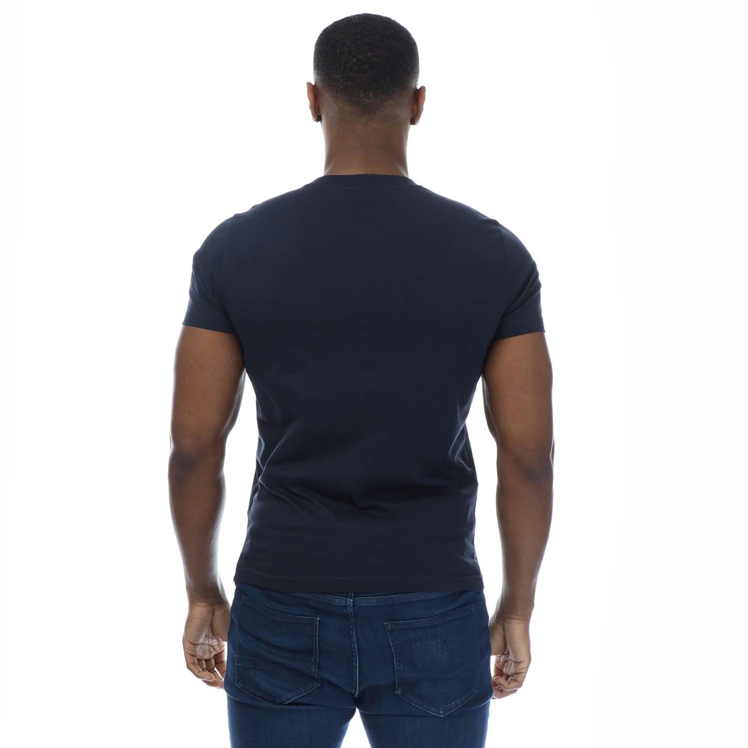 Navy - Back - Diesel Mens T-Diegor 4-D T-Shirt