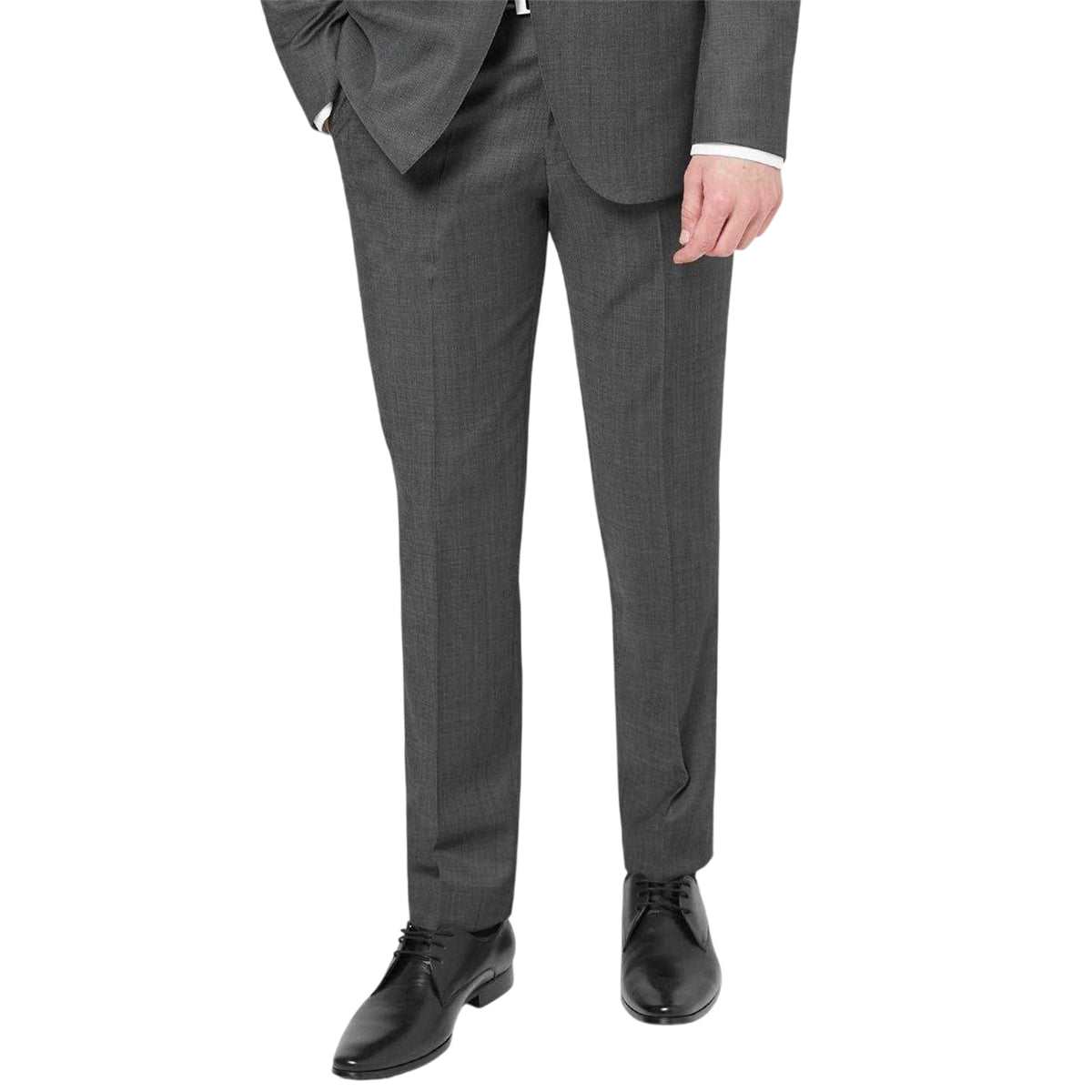 Charcoal - Pack Shot - Mayfair Mens Wilder Wool Blend Side Pocket Tailored Suit Trousers