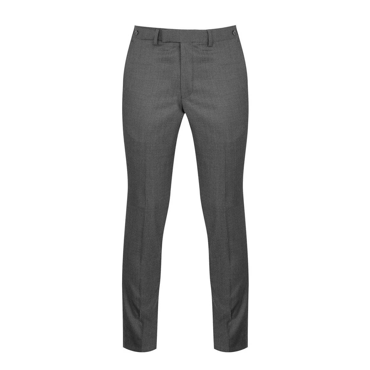 Charcoal - Front - Mayfair Mens Wilder Wool Blend Side Pocket Tailored Suit Trousers