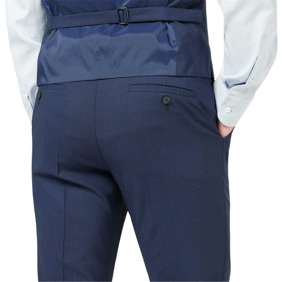Navy - Lifestyle - Mayfair Mens Wilder Tailored Suit Trousers